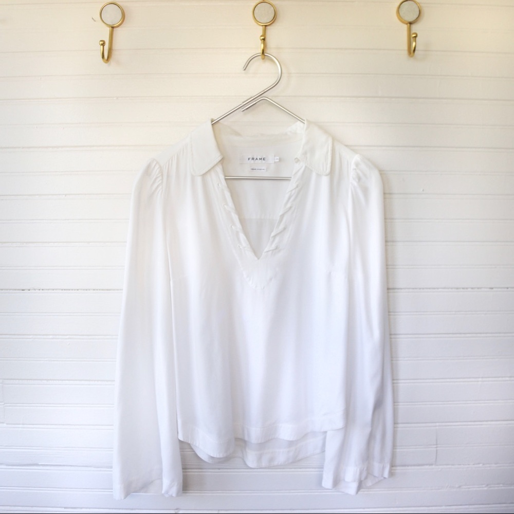 FRAME white blouse